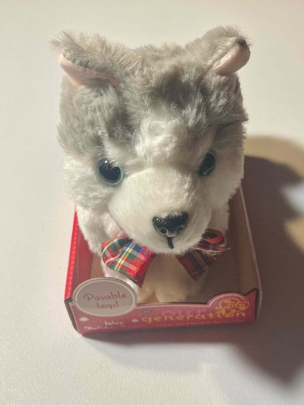 NWT Our Generation Igloo Holiday Pet Puppy 6" Posable Plush Doll Toy Collectible
